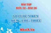 Bài tập Niken (Ni), Kẽm (Zn), Chì (Pb), Thiếc (Sn): Giải bài tập 1, 2, 3, 4, 5 trang 163 SGK Hóa 12 bài 36